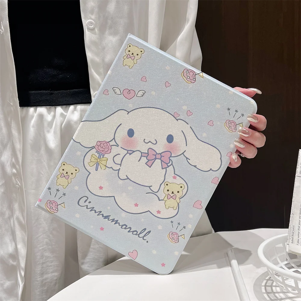 

Magnetic Case For iPad Air 4 5 6 2024 Pro11 2022 Funda For Ipad 10th Gen Mini6 10.9 9.7 10.2 Cover with Pencil Slot Cinnamoroll