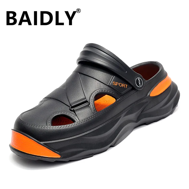 Summer Clogs Sandals Men Casual Garden Clogs Waterproof Shoes Classic Nursing Clogs Hospital Men Work Medical Sandals