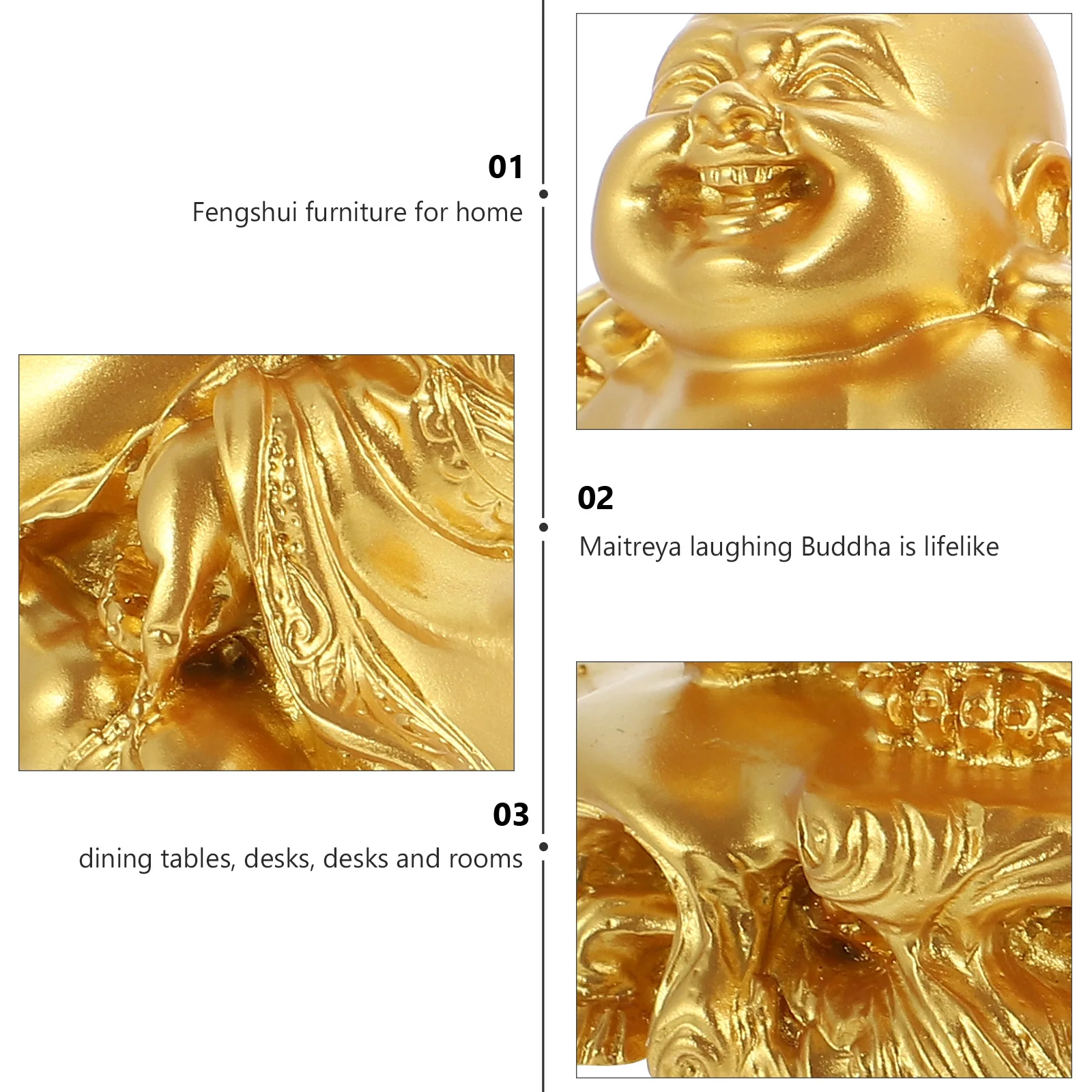 

Office Decor Resin Figurine Home Decoration Indoor Ornaments for Living Room Desk Statue Buddhas