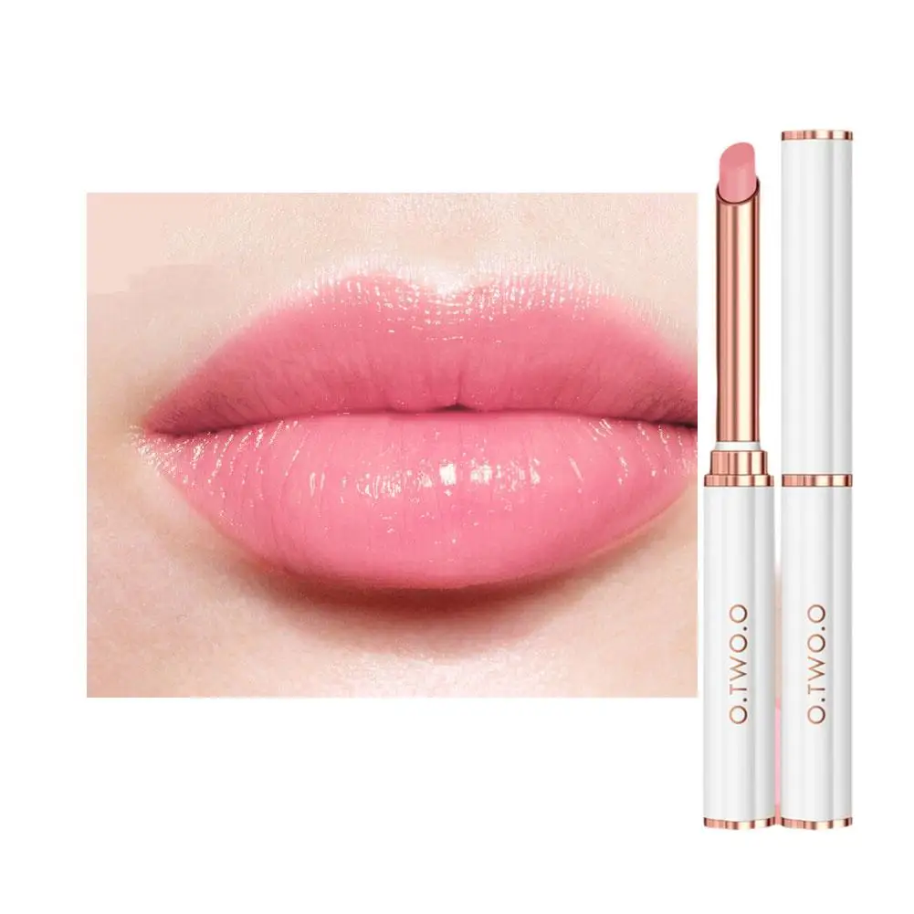 Lipstik tahan air bunga Jelly lipstik transparan bunga warna panjang Balsem bunga warna tahan lama lipstik berubah 6 bibir B2X8