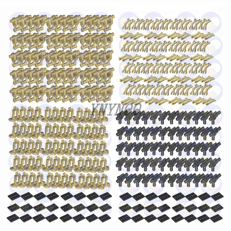 100PCS/lot MOC Bulk Parts Legs Arm Torso Head Mechanical Building Blocks Spare Bricks Toys fit for Super Battle Dolls