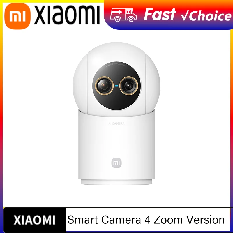 Xiaomi Smart Camera 4 9X Zoom Edition 8MP+5MP Dubbele Camera's f/1.6 ISP Groot Diafragma 4K Beeldsensor AI Detectie van Mensen en Huisdieren