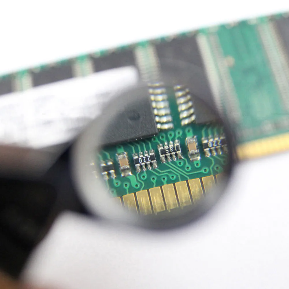 مكبر مجوهرات محمول للجيب، فضي وبسيط، ذهبي اللون، فحص الكائن عند 30 تكبير، جيد للطوابع العتيقة