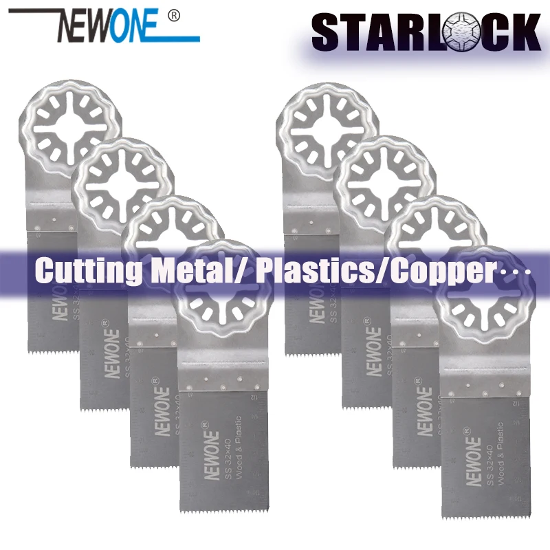 NEWONE Starlock 32*40mm Stainless Steel Saw Blades Fit Power Oscillating Tools Multi-Function Tool For Cutting Wood