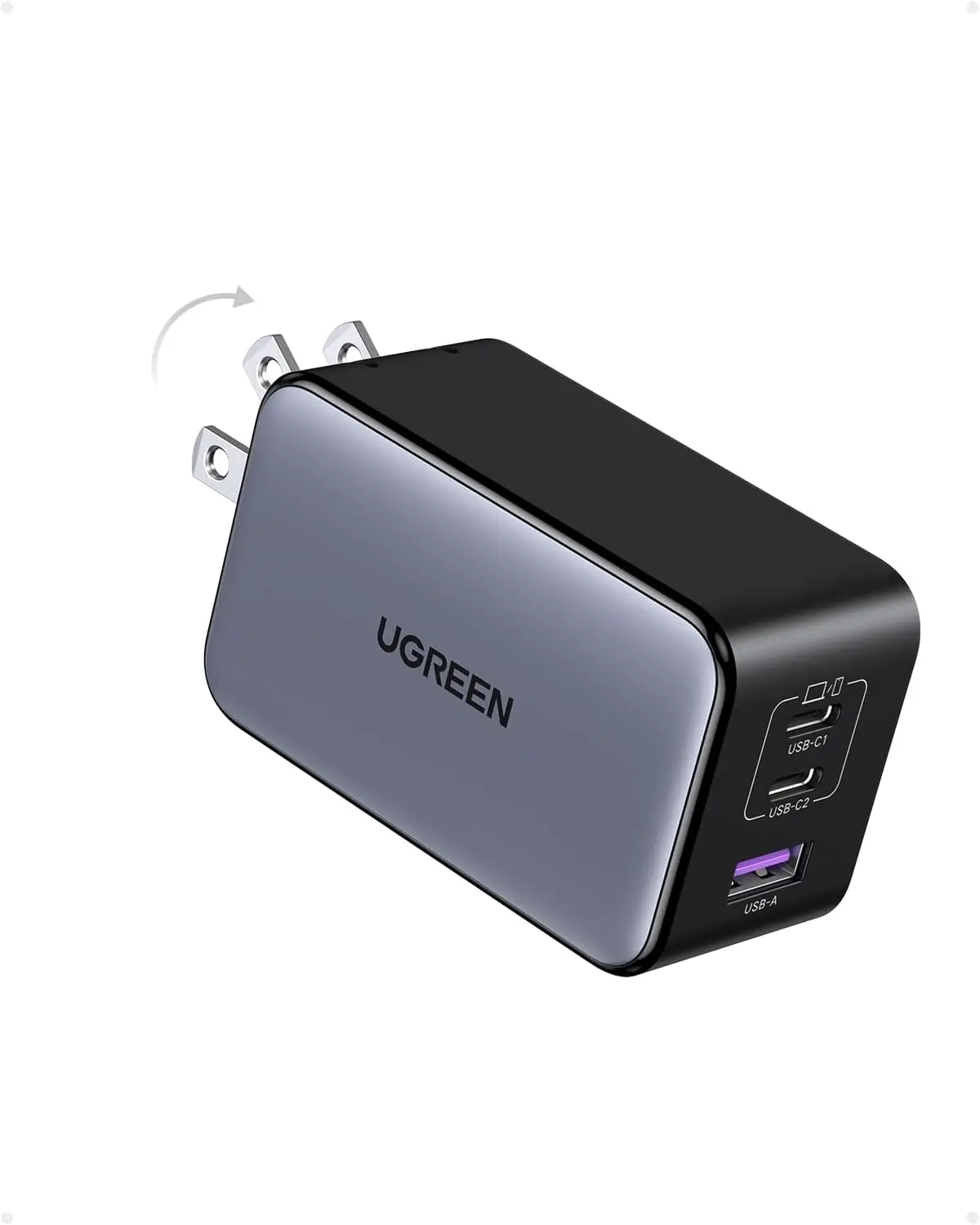 

Зарядное устройство GaN USB-C мощностью 100 Вт, 3-портовый складной адаптер быстрой зарядки для MacBook, iPad, iPhone, серии Galaxy S