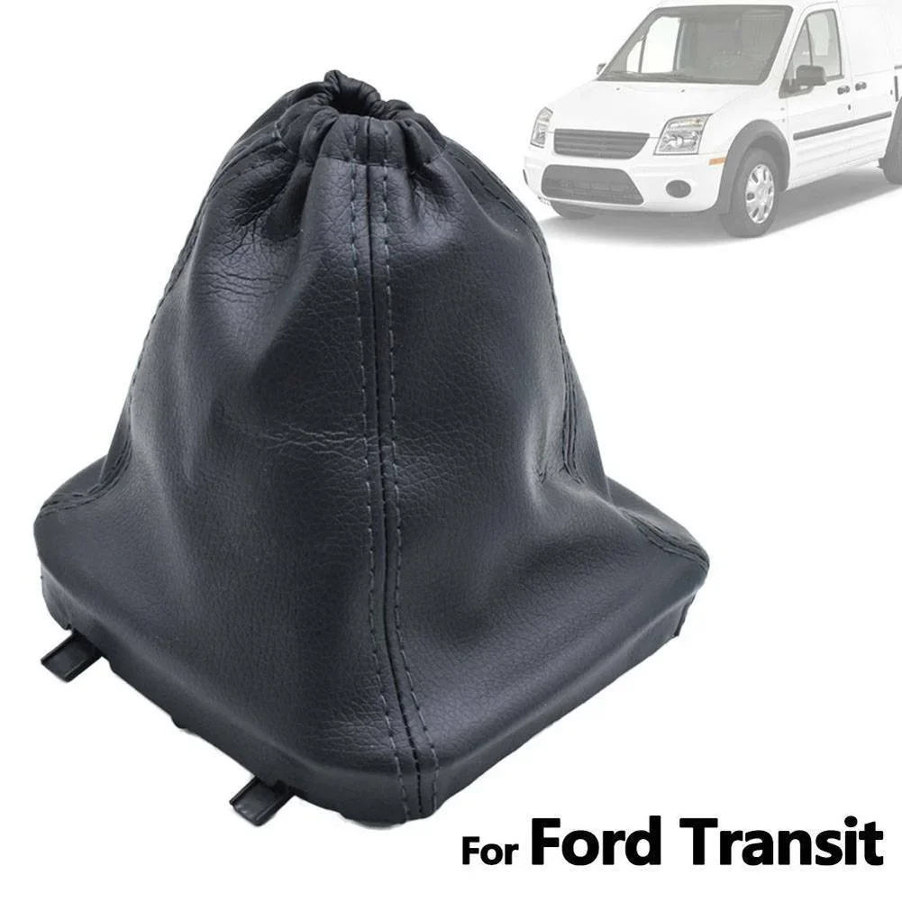 1pc Leather  Car Gear Shift Knob Gaiter Gaitor Boot  Cover For Ford FOR Transit 06 -14  Auto Manual Shifter Knob  Boot Cover