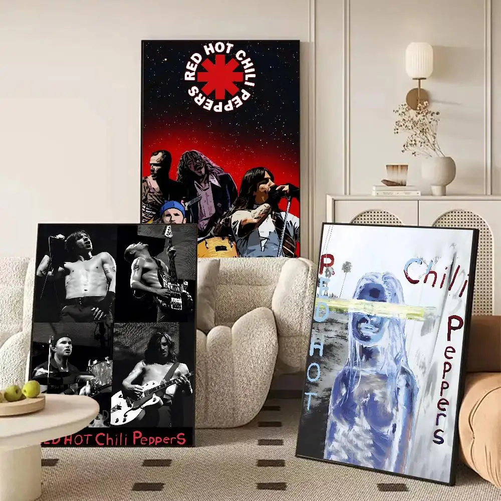 Pop Rap Music Album Cover Red Hot Chili Peppers Anime Poster Art With Prints Home Bedroom Living Room Decoration Gift