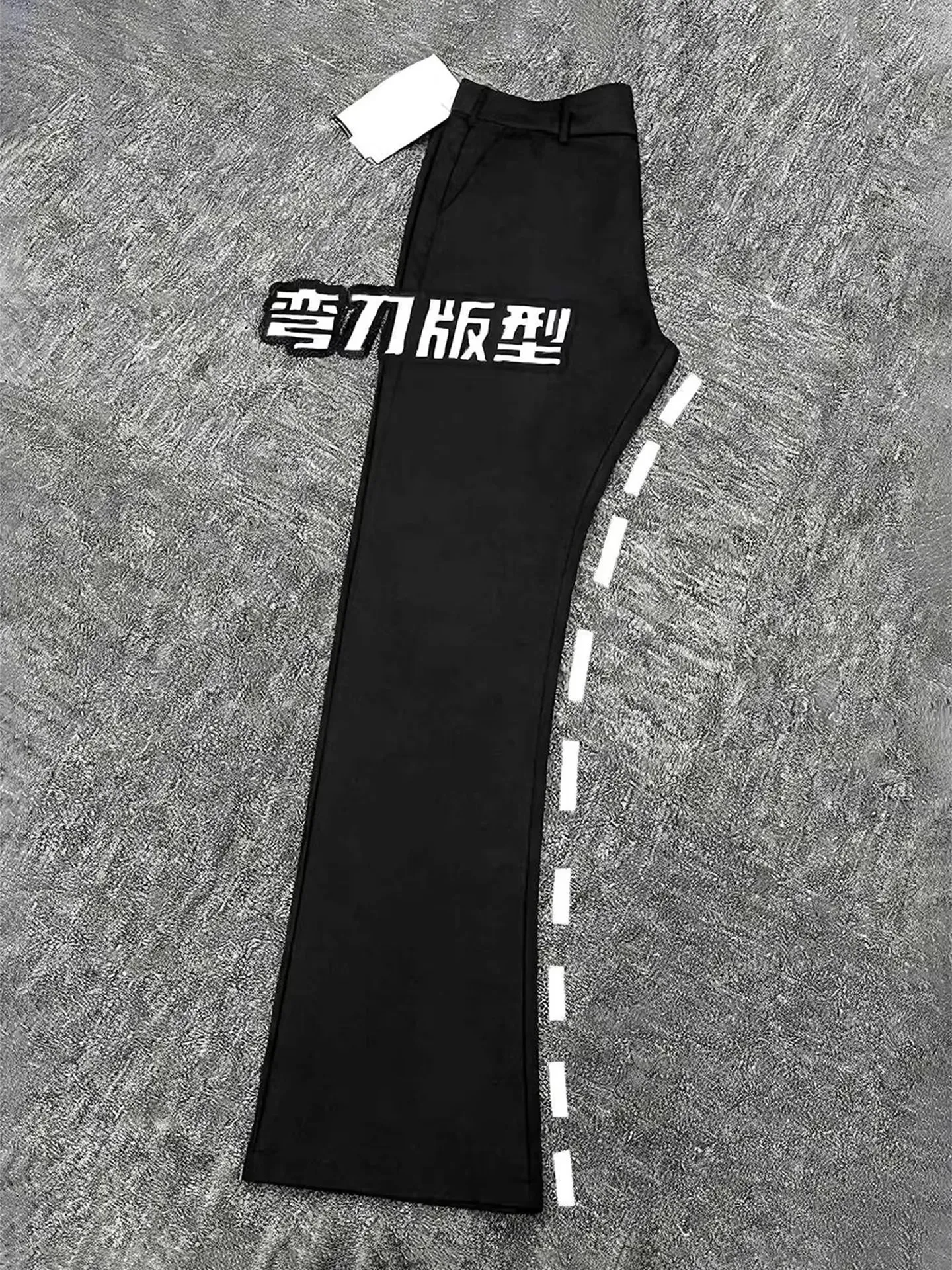 Cleanfit Black Leaf Blade Men's Summer High Street Straight Leg Ice Silk Pants Drapey Loose Fit Casual Trousers for Youth