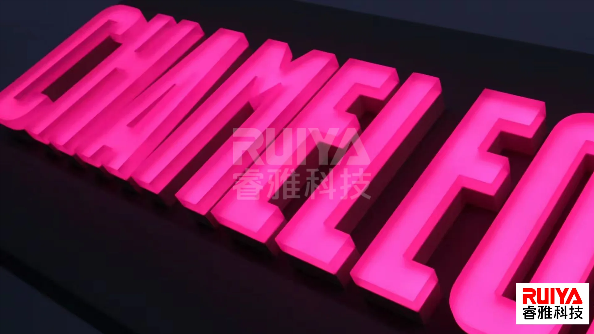 Chameleon luminous series - front luminous rose red romantic bar creative front door internet celebrity shop sign decoration