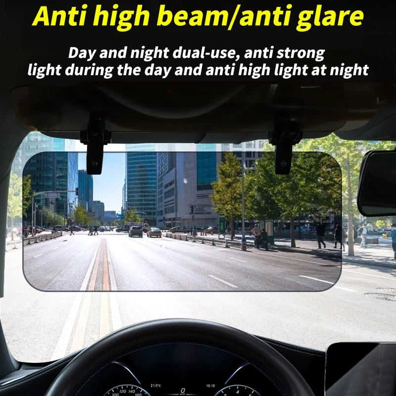 

Car Sun Visor HD Anti Sunlight Dazzling Goggle Day Night Vision Driving Mirror UV Fold Flip Down Clear View Interior Mirrors
