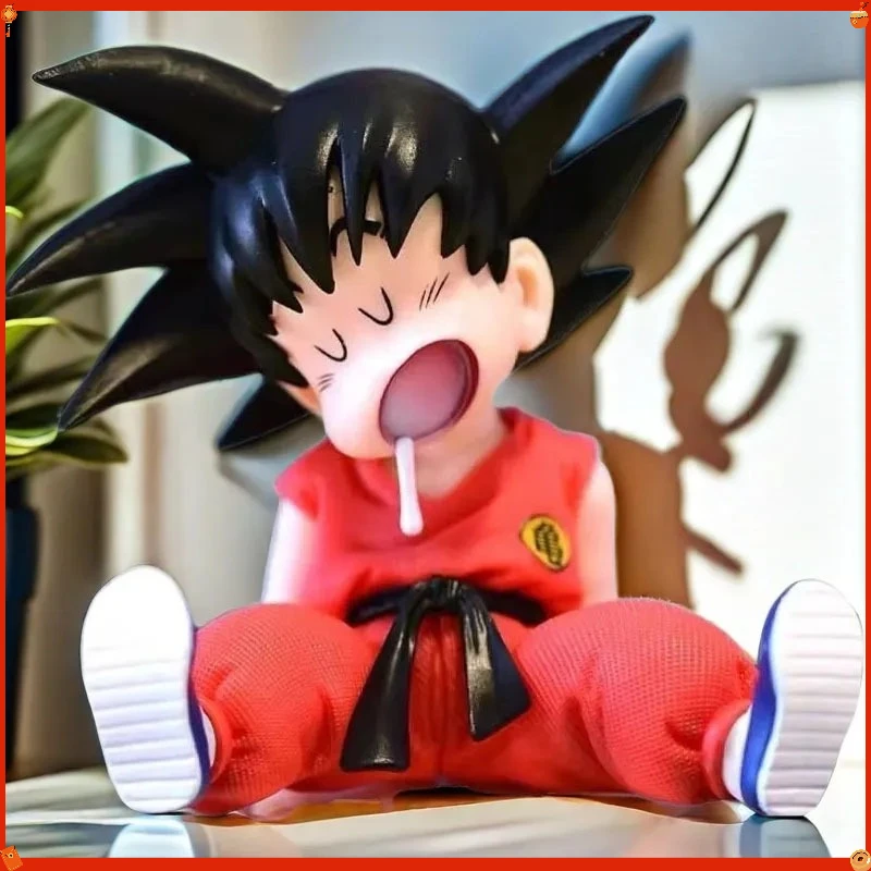 

New Goku figurine toy in the sleeping form as a tabletop decoration, doll, ornament for birthday gifts, childhood memories.2026