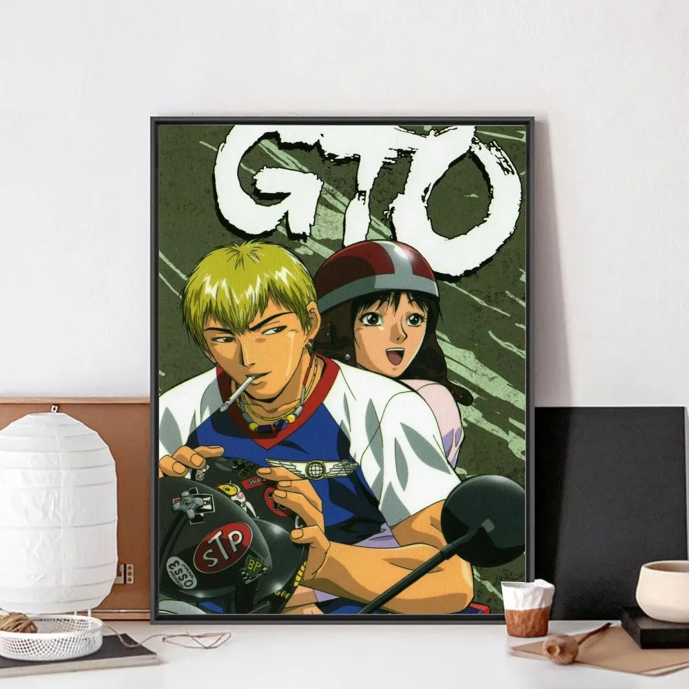 Anime Great Teacher Onizuka Poster No Framed Poster Kraft Club Bar Paper Vintage Poster Wall Art Painting Bedroom Study Stickers