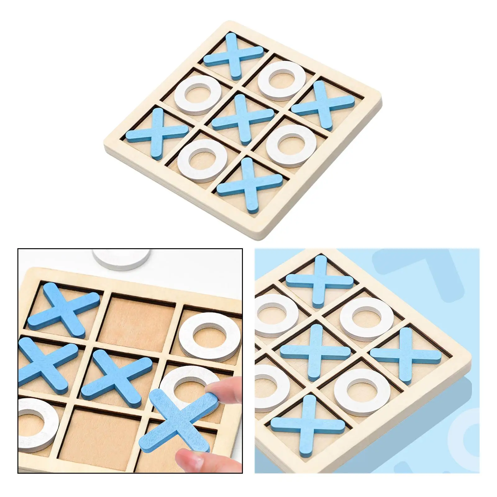 Wooden XO Chess Game Parent Child Interaction Game for Party Indoor Gifts