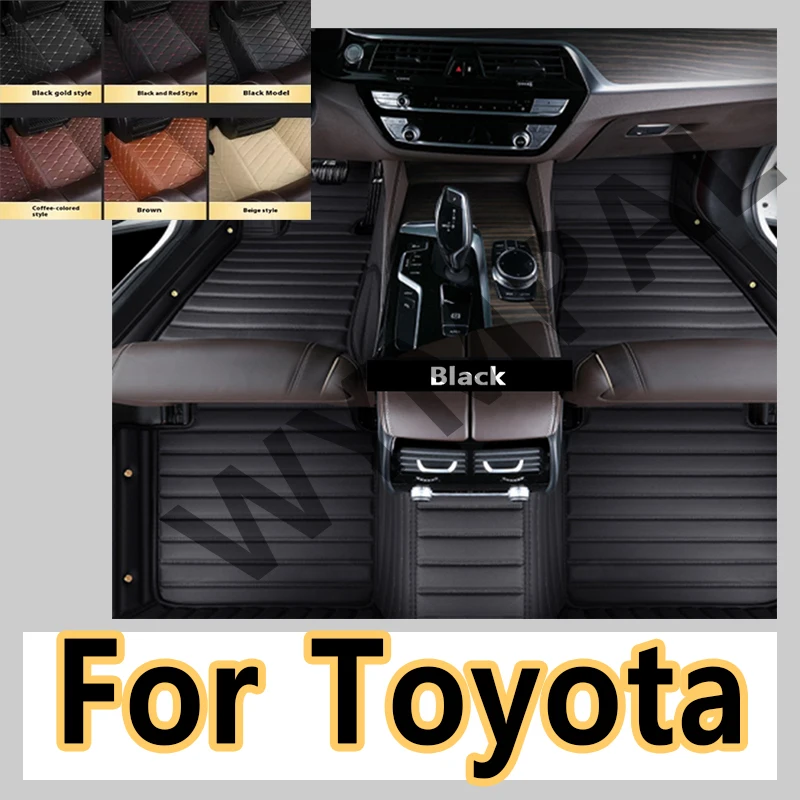 

Luxury Custom Fit Car Floor Mats For Toyota Corolla Camry Prado RAV4 Previa Camry Hybrid CHR Hybrid CHR Land Cruicar accessories