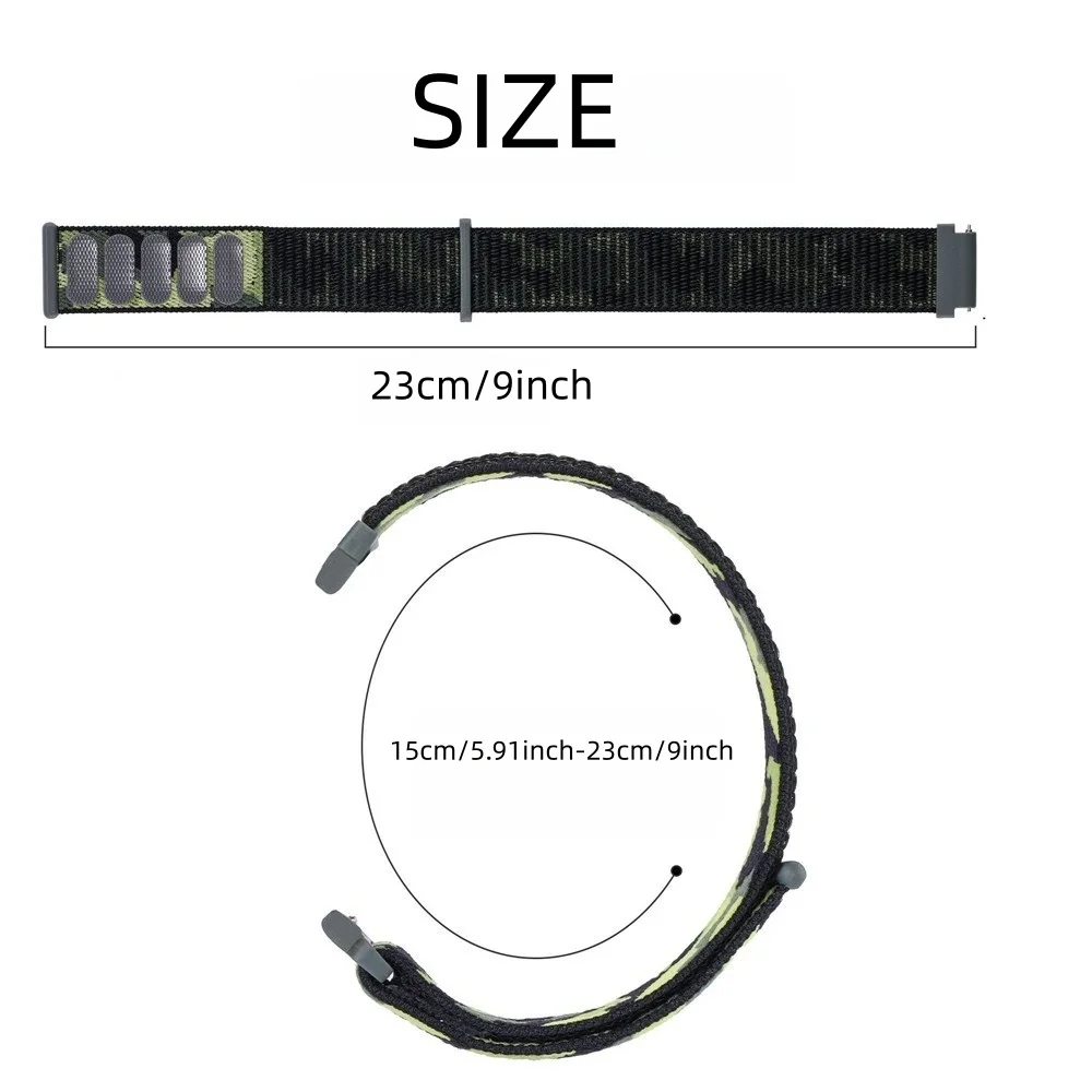 화웨이 워치 GT 3 프로/GT 3 SE/GT 3/GT 2 프로/GT 2E/GT/GT 2/GT 러너 46mm 밴드용 나일론 밴드 2개, 탄성 나일론 스포츠 스트랩