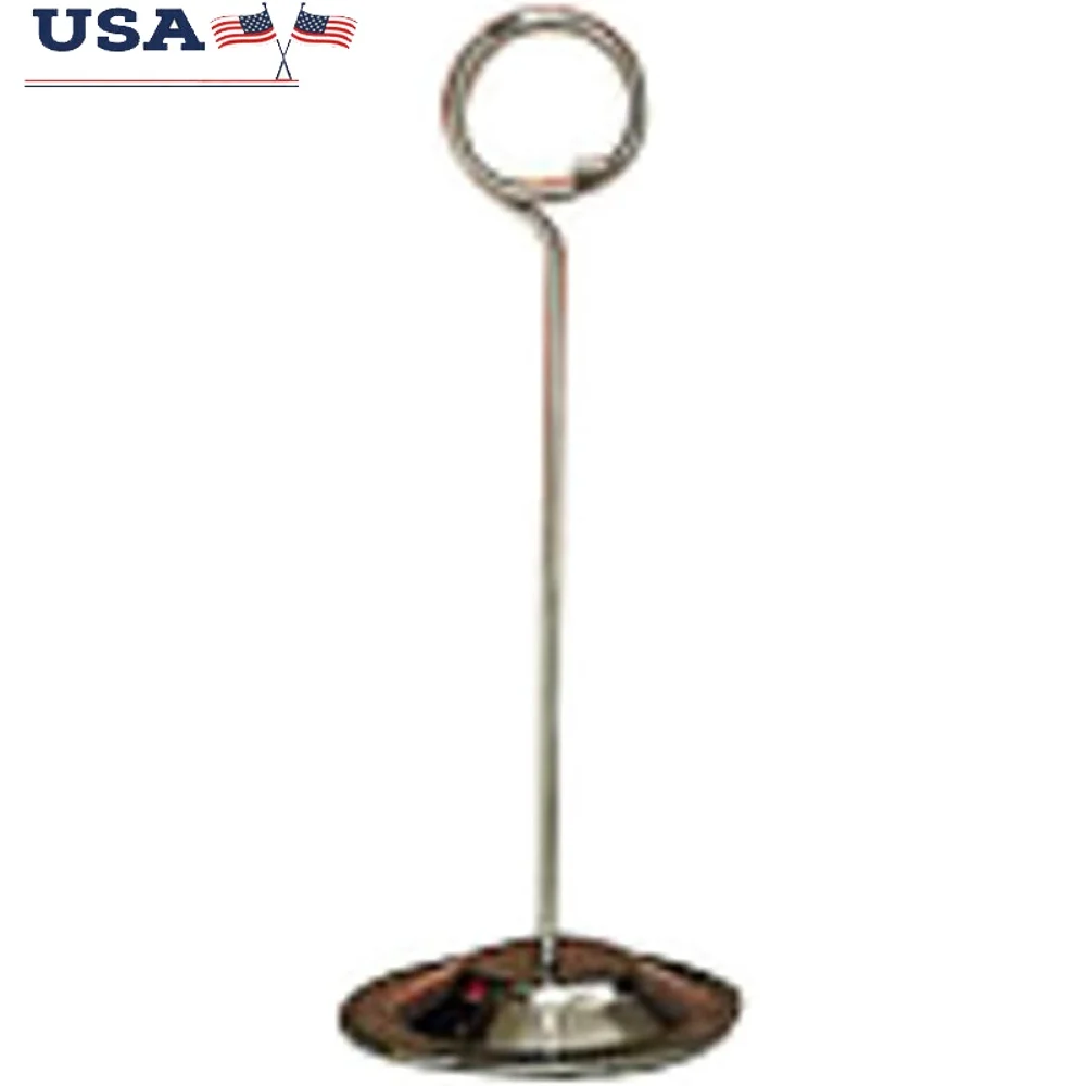 

Держатели для карточек из нержавеющей стали Подставки для знаков Высота 6-дюймовый дисплей с прозрачным меню Утяжеленное основание Идеальные свадебные мероприятия