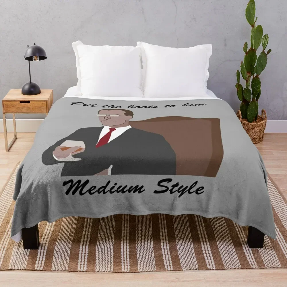 

Put the Boots to him, Medium Style Throw Blanket Sofa Quilt Bed covers Blankets