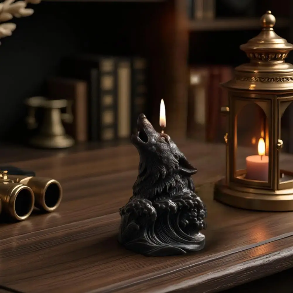

Diy Candle Mold White Silicone Candle Mold Wolf Head Candle Mold Flexible For Diy Enthusiasts Home Decor H2Q6