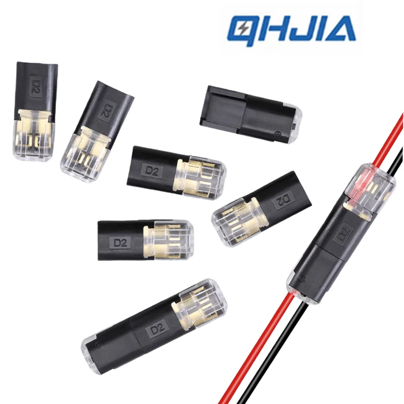 D2BOX 2-Pin Quick Connector LED cable for home & car. For car LED mods. Plug-and-play, sturdy, vibration-proof & long-lasting.