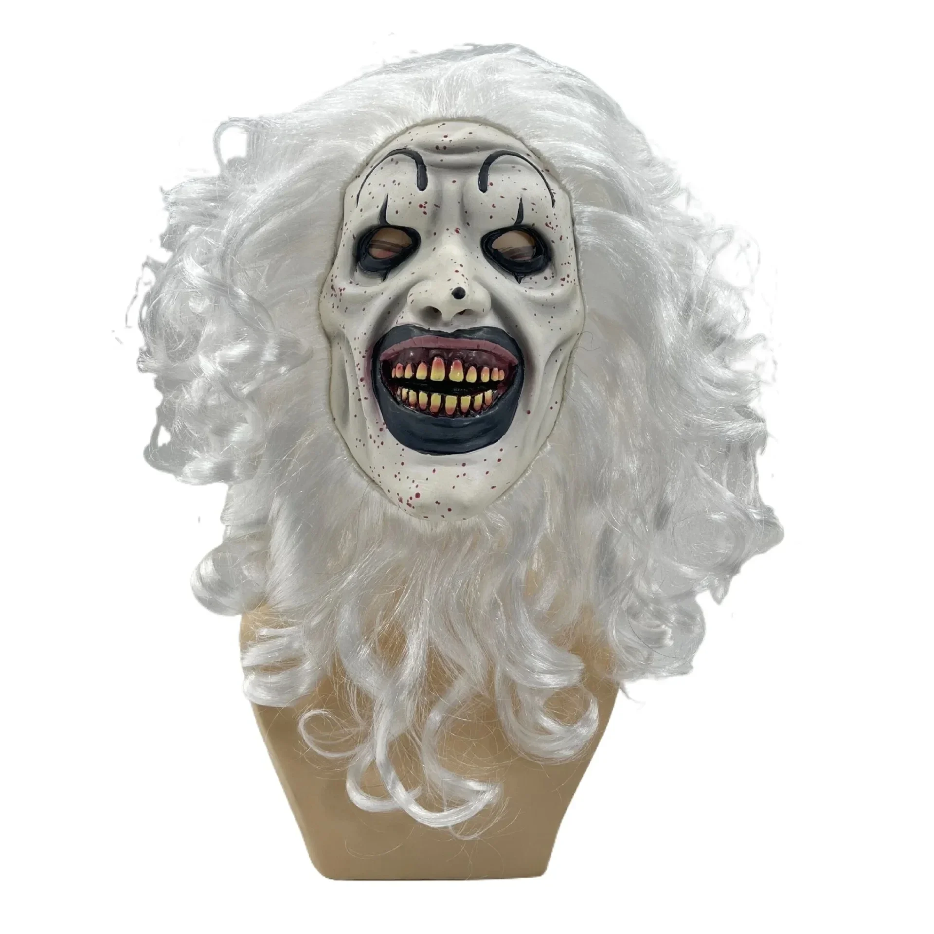 Gruseliger Terrifier 3-Maskenkunst Der Clown Blutiger Latex Joker Terrifier Cosplay Masken Vollgesicht Frauen Männer Halloween Party Cos Prop