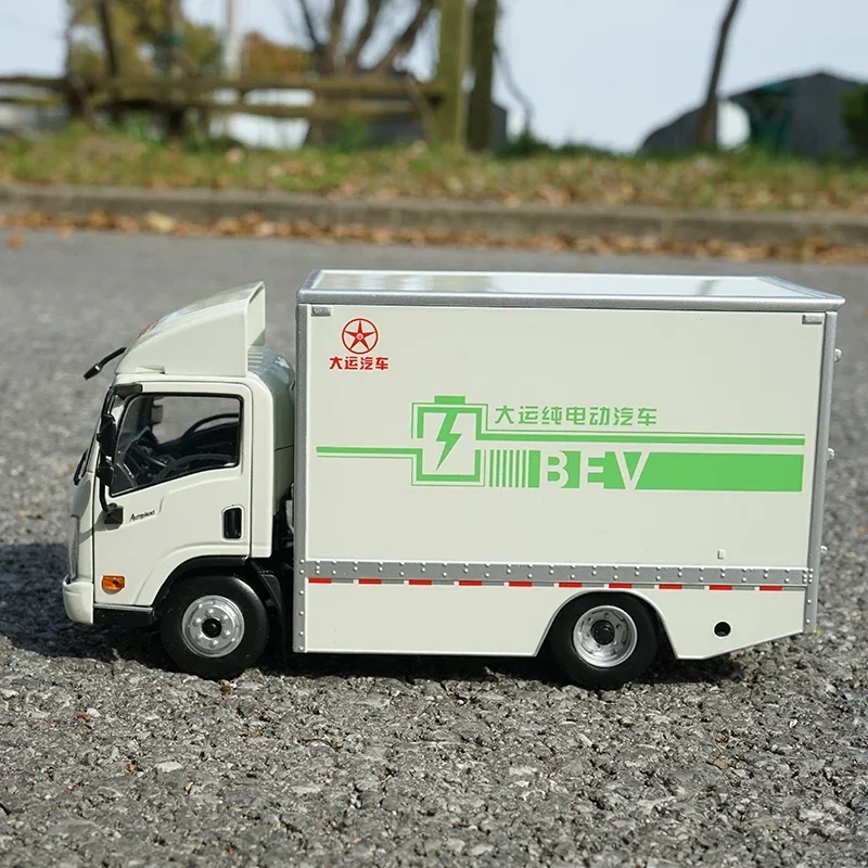Modello di camion elettrico pressofuso Dayun E3 di alta qualità 1:24, camion di consegna leggero da collezione per regalo