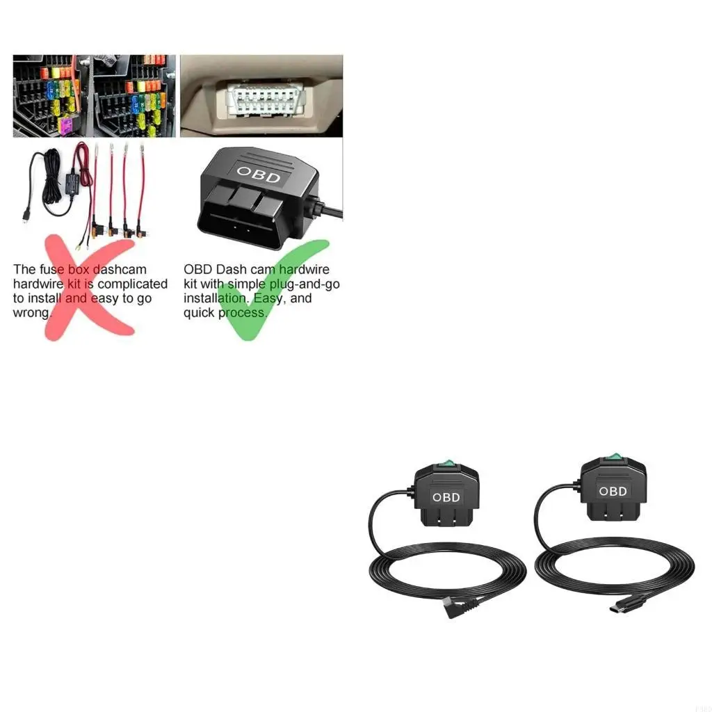Câble caméra voiture OBD polyvalente Câble d OBD pour améliorer sécurité conduite