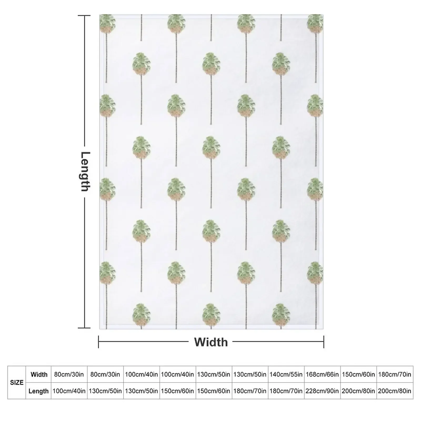 Australian Cabbage tree palm Throw Blanket Luxury Thicken Weighted Extra Large Throw for sofa Blankets