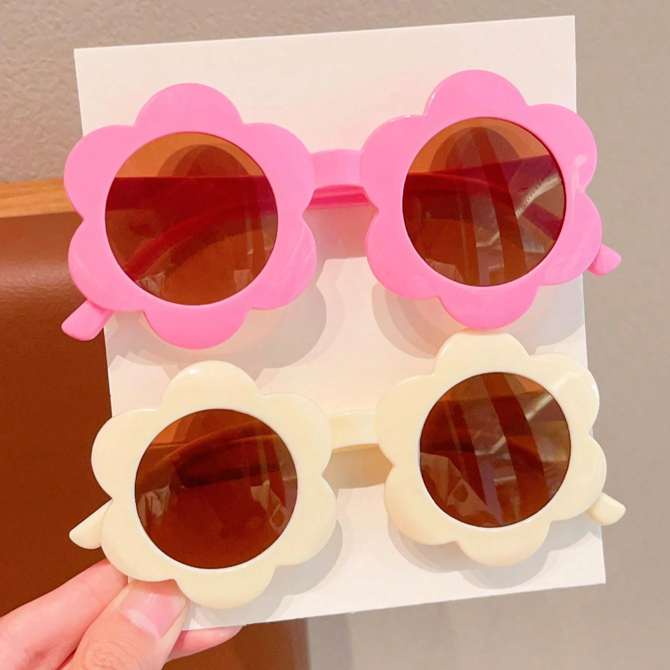 2 pçs bonito moda girassol crianças moda óculos de proteção