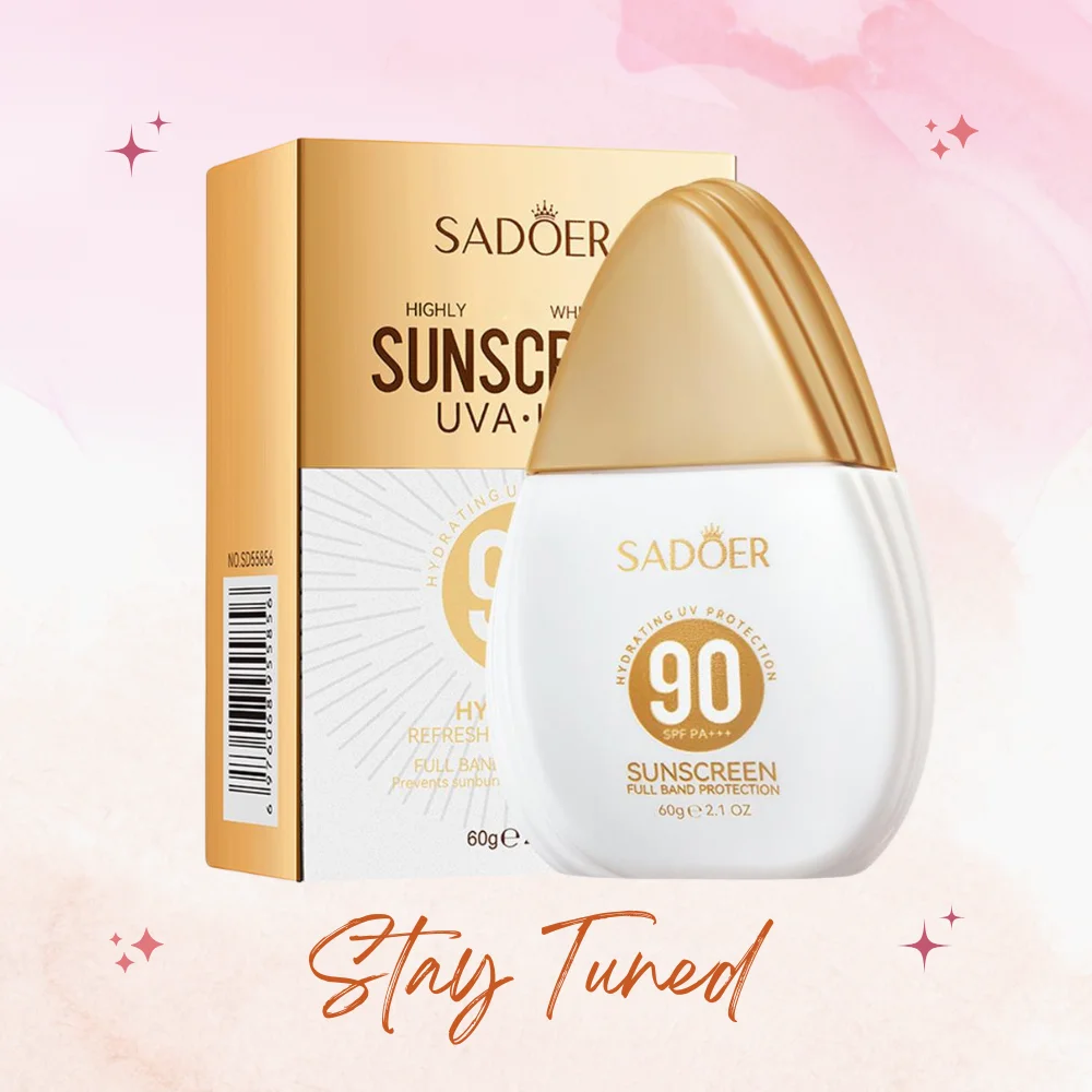 

Sunscreen Cream SPF 90+ Anti Oxidant Isolation Cream UV Blocking Moisturizing Sun Cream For Sports & Active Sunblock