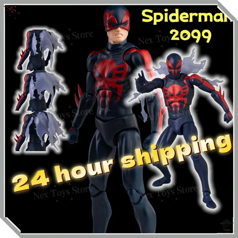 

In Stock NEW Spiderman Mafex 239 Spiderman 2099 Comic Version Collection Figures Anime Action Figure Model Custom Gift Toys