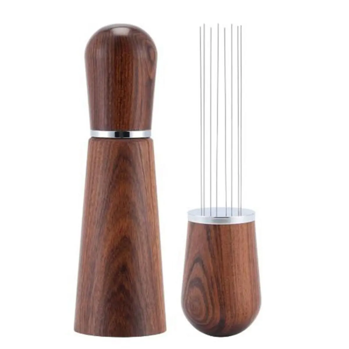 【TODAY-BUY】~@ Spring Loaded Calibrated Espresso Tamper 51mm, 4-in-1 Coffee Kit with Leveler, Dosing Funnel & Mat