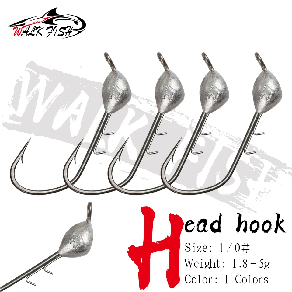 المشي الأسماك 5 قطعة/الوحدة الرصاص هوك 1.8 جرام 2.7 جرام 3.5 جرام 4.2 جرام 5 جرام تعزيز هوك كبير الباب الإجمالي جرام الوزن الأسود حفرة البحر باس اليوسفي الأسماك