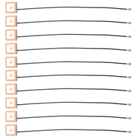 ELECT-For Car Tracking Drone Compatible Mini GPS Active Antenna IPX Interface 15X15x6.5Mm 50 Ohm Navigation Cable