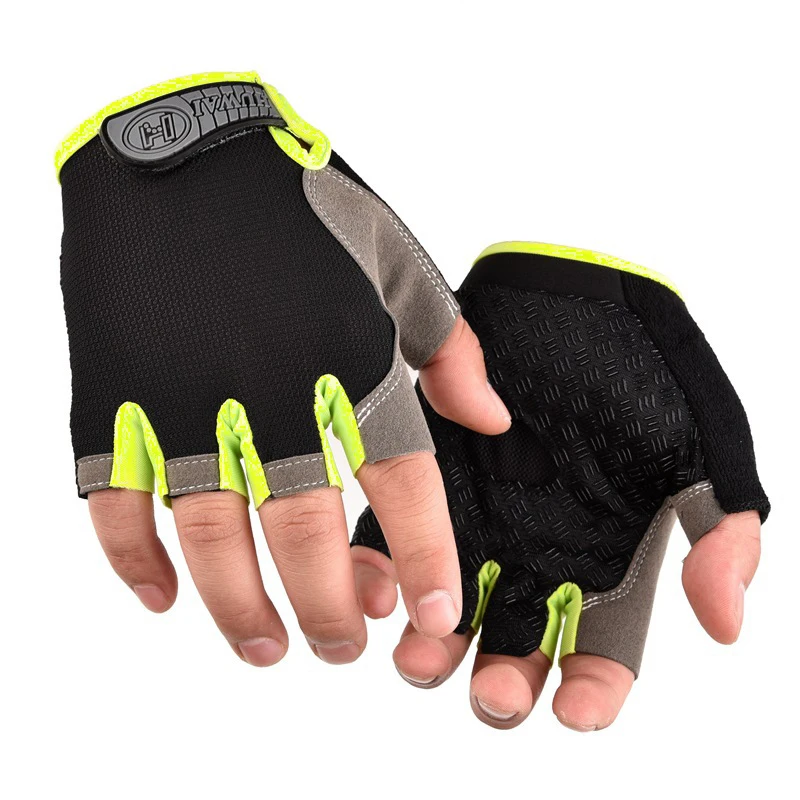 Heren Fietshandschoenen Halfvinger Gymhandschoenen Dames Mitten Ademend Antisliphandschoen Fitness Sport Trainingshandschoenen