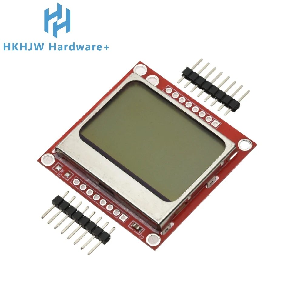 شاشة LCD عالية الأداء باللون الأحمر/الأزرق PCB 84*48 Nokia 5110، تتميز بـ 12864 و1602، وحدة 3310 المتوافقة #5