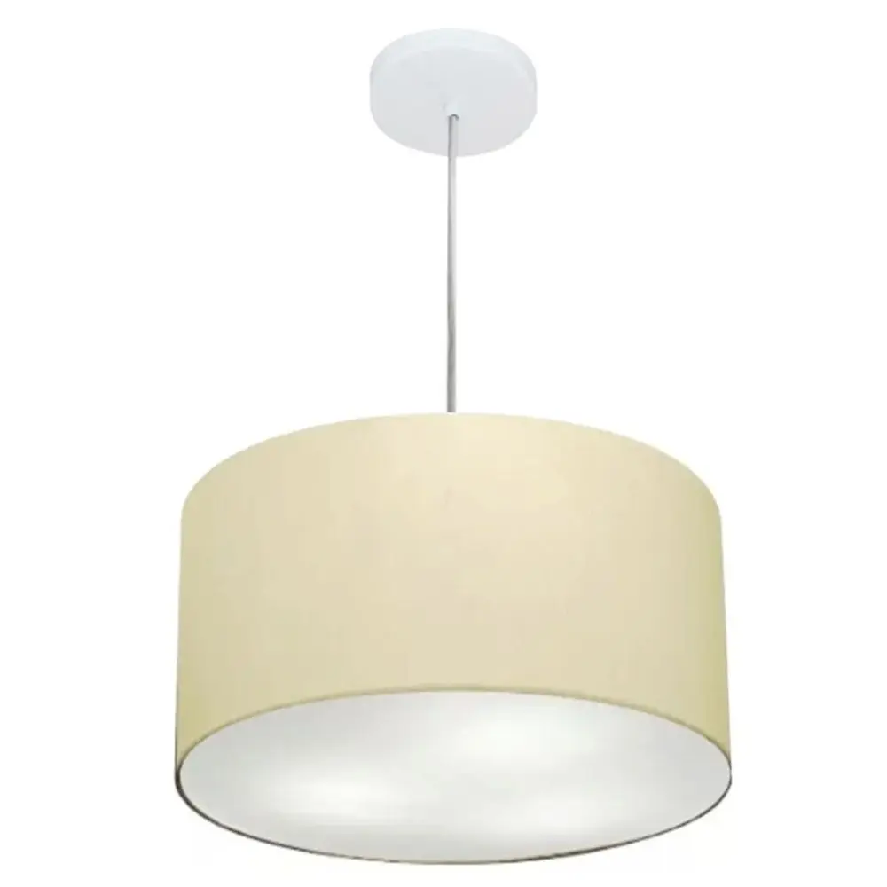 MJ-4099 Beige Cylindrical Pendant For Dining and Being Table