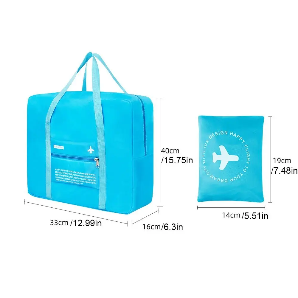 Simple Multi-function Foldable Travel Bag Nylon Waterproof Business Trip Aircraft Bag Korean Style Handbag Luggage Bag Outdoor