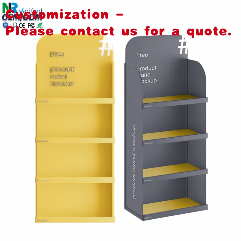 custom.Custom Stylish Paper Cardboard Display Rack Store and Supermarket Product Showcase