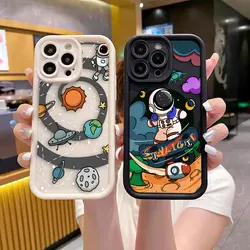 Cartoon Astronaut Space Star Phone Case For Samsung A13 A20S A21S A23 A24 A25 A30 A31 A32 A33 A34 A35 A50 A51 A52 A53 4G 5G Case