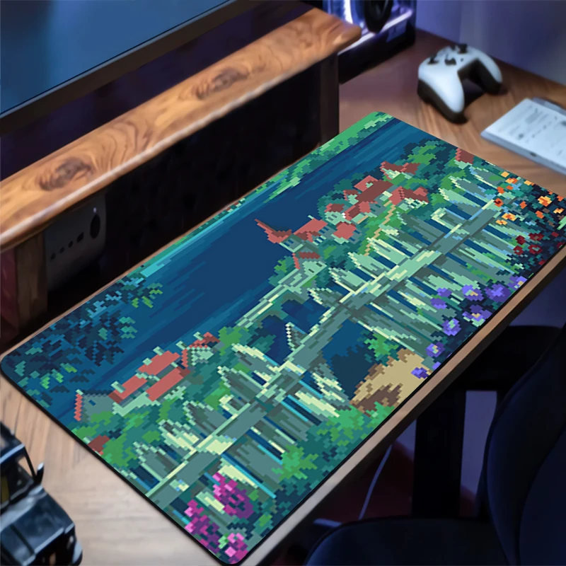 

Коврик для игровой мыши, новый коврик для компьютерного стола, коврик для клавиатуры с пейзажем, резиновый нескользящий коврик для ноутбука, подушка для мыши сзади