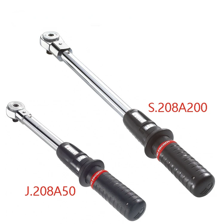 J-S.208A Sound torque wrench with interchangeable ratchet head and adjustable torque torque wrench