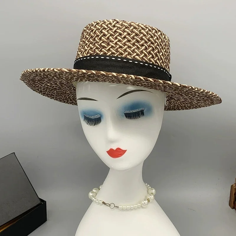 Men's and Women's Openwork Travel Hats: Large Straw Hats for Travel Photography, Outings, and Vacations—Sun Protection Hats