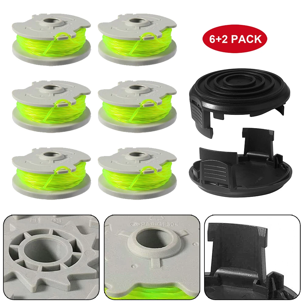 6 шт., шпуля для триммера WORX WA0014 WG168 WG184 WG190 WG191
