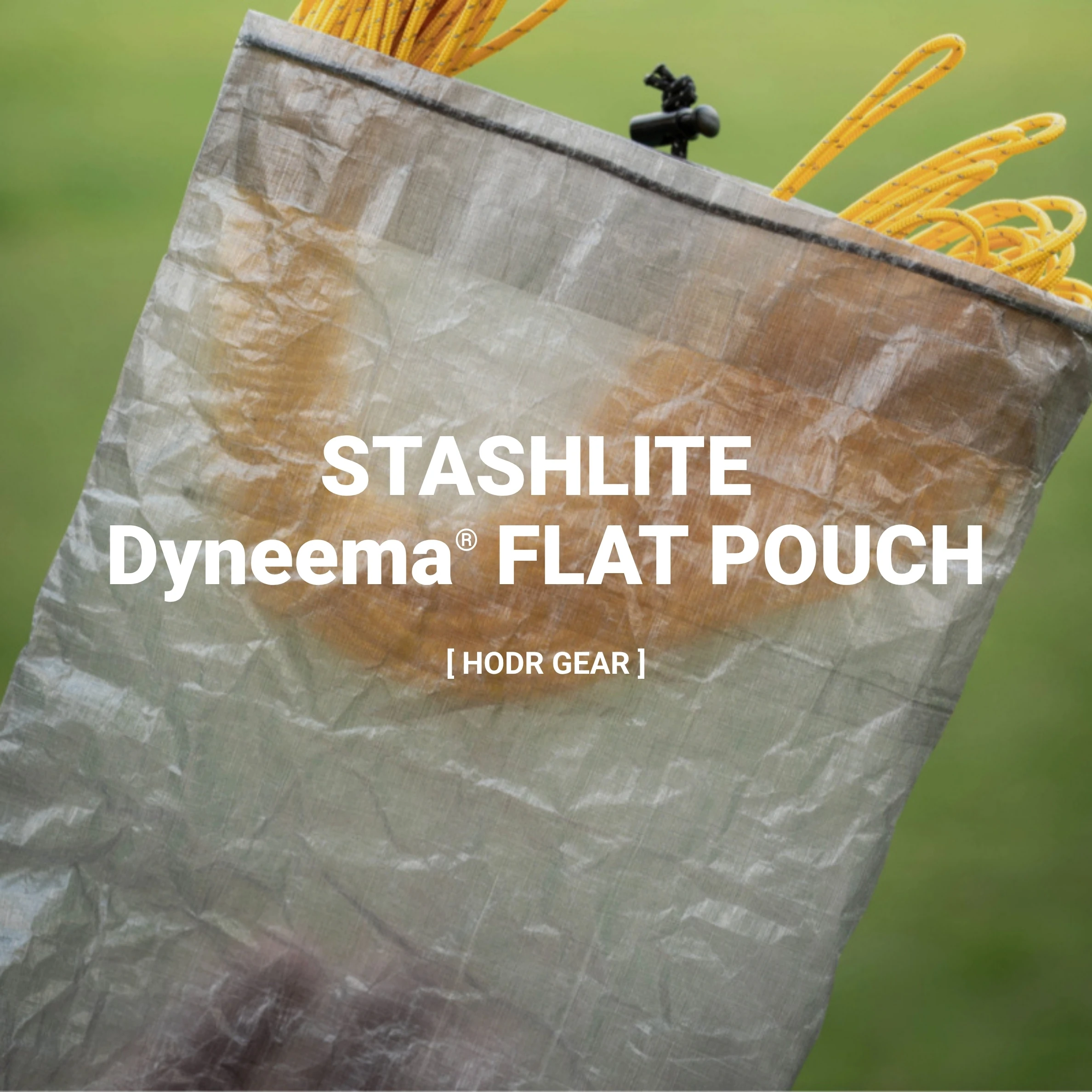 [HODR] STASHLITE Dyneema Flat Pouch DCF 1.0oz Waterproof Ultralight Storage Sack for Outdoor Camping Hiking Backpacking UL Gear