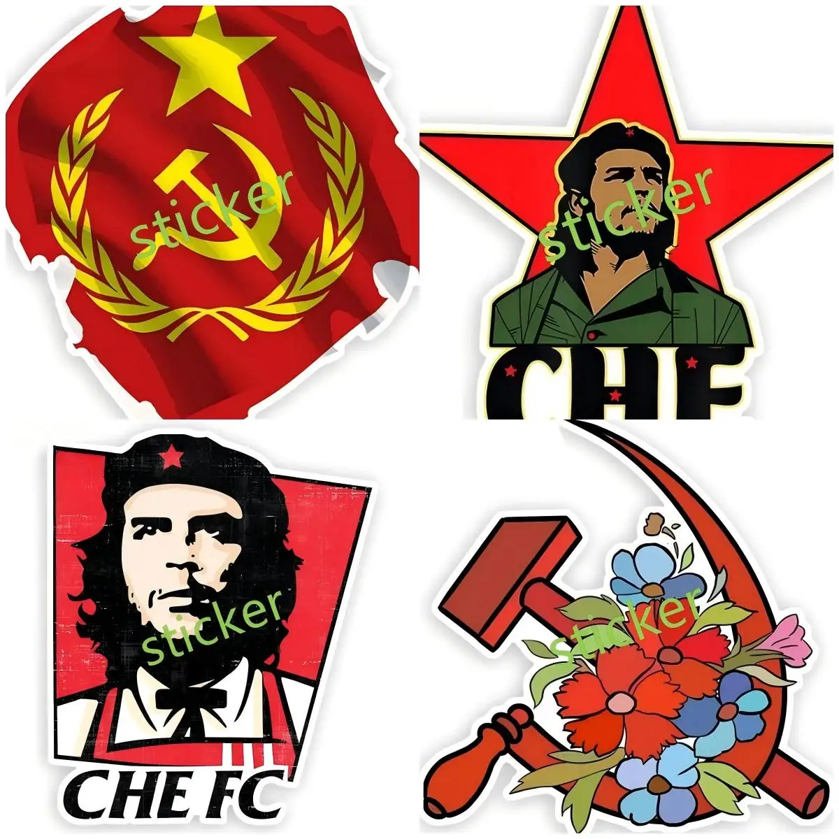 

Cccp Ussr decal Car Styling Rear Glass Window Decal Vinyl Graffiti Cartoon Car Waterproof Bumper Window Accessories