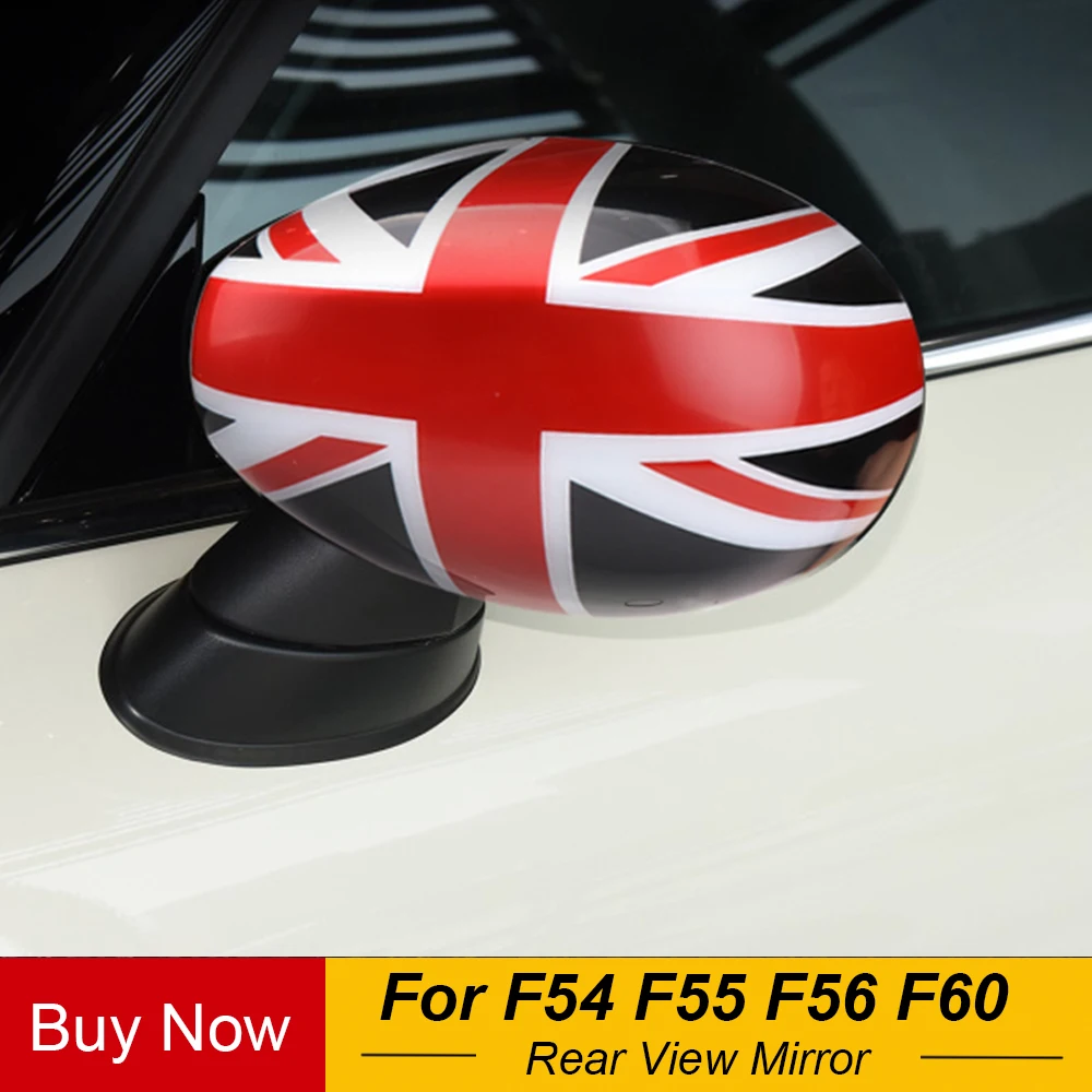 

Door Rear View Mirror Cover Union Jack Case Housing Car-styling For COOPE R S J C W Country man F 54 F 55 F 56 F60 2019 Jul-2020