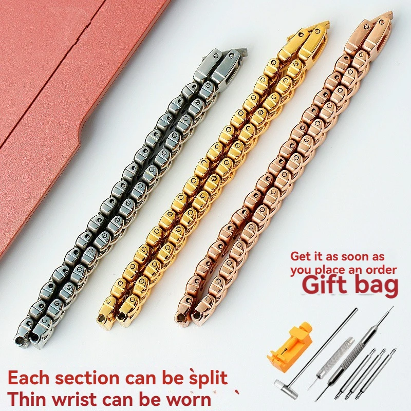 Para Swarovski Reloj de acero inoxidable Starry Sky Water Diamond CK Tissot para mujer con pulsera impermeable de moda para mujer pequeña 12