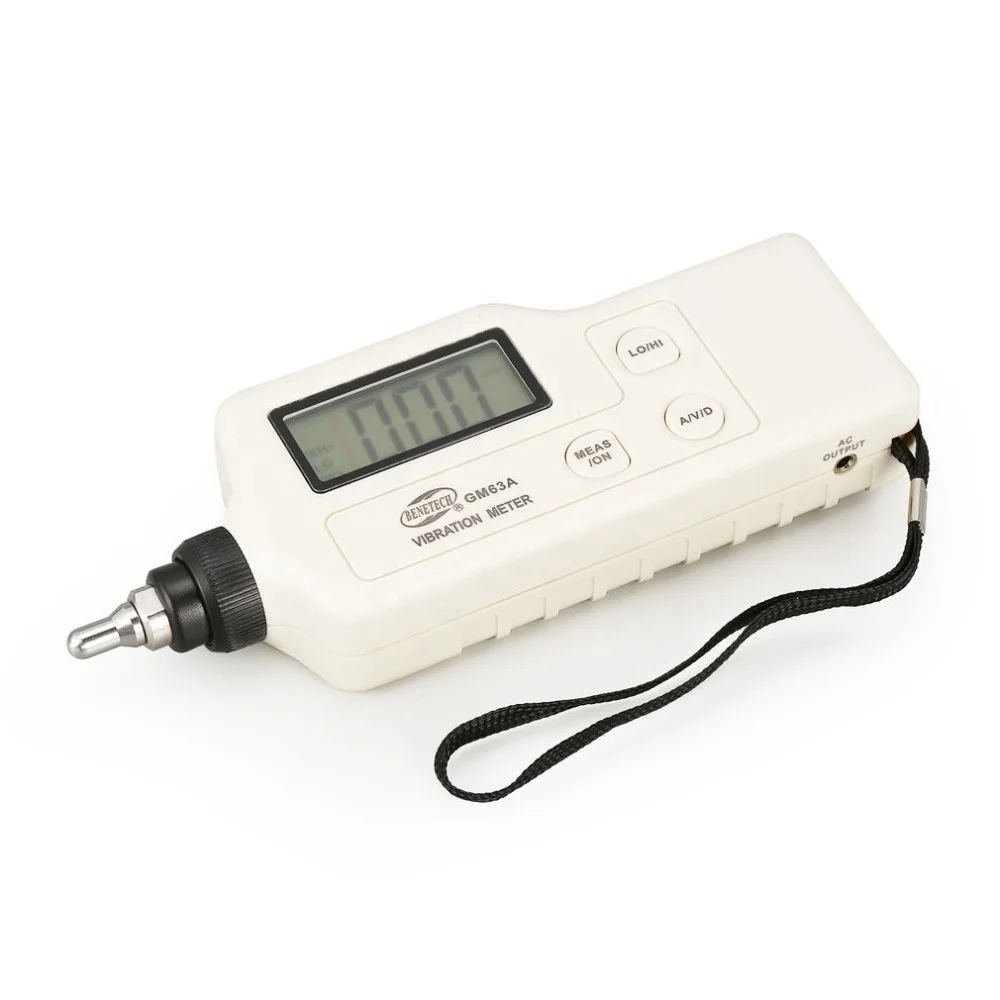 new GM63A Handheld Portable LED Digital Vibration Sensor Meter Tester Vibrometer Analyzer Acceleration