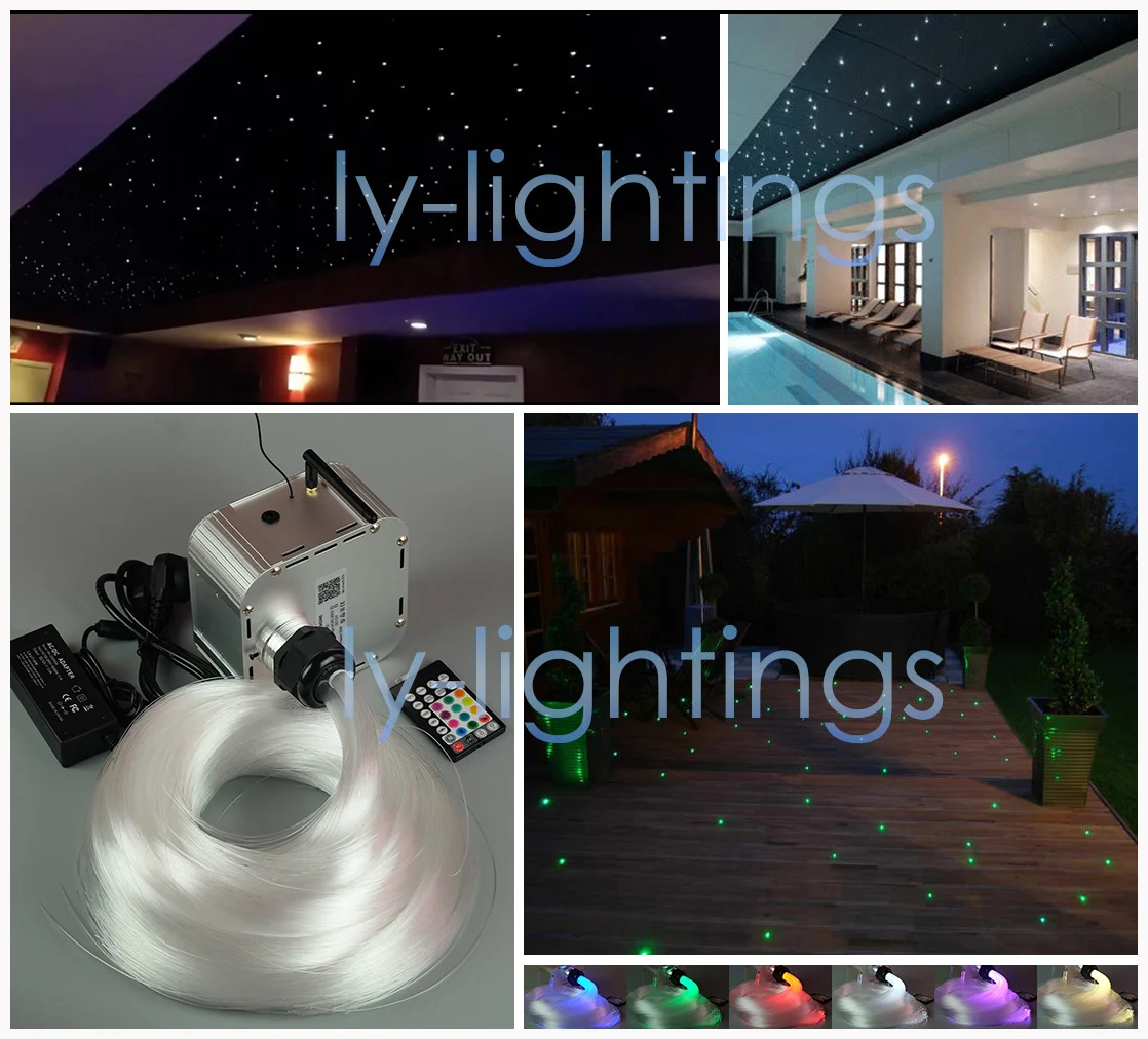 Customized 32W Twinkle Star Fiber Optic Light Kit Professional Starry Sky Ceiling Lights Home Galaxy Night Light APP Control