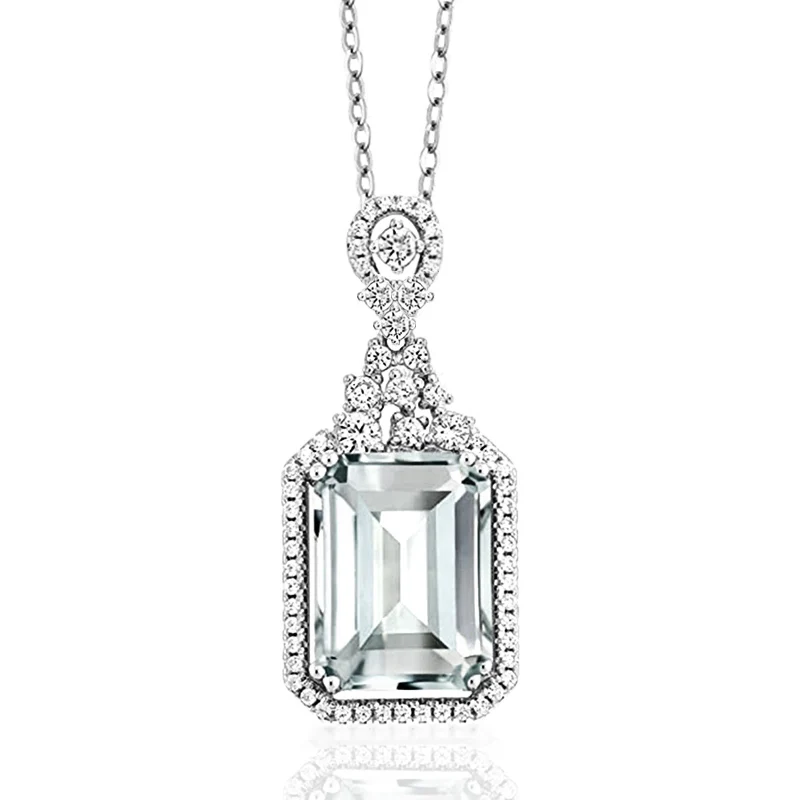 Huitan Elegant Lady Statement Jewelry Fashion Necklace with Bright Zirconia Trendy Female Engagement Ceremony Accessories Gift